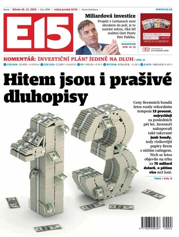 Obálka e-magazínu E15 18.12.2019