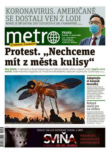 Obálka e-magazínu deník METRO 17.2.2020