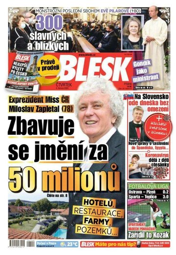 Obálka e-magazínu Blesk 4.6.2020