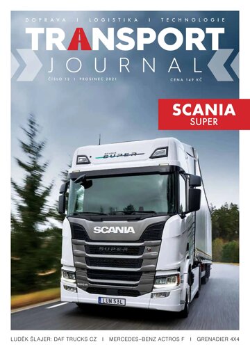 Obálka e-magazínu TRANSPORT Journal 12/2021