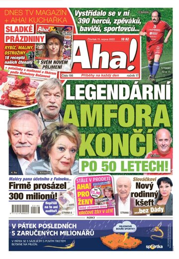 Obálka e-magazínu AHA! 11.8.2022