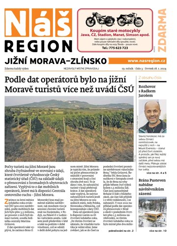Obálka e-magazínu Náš Region - Jižní Morava/Zlínsko 3/2024