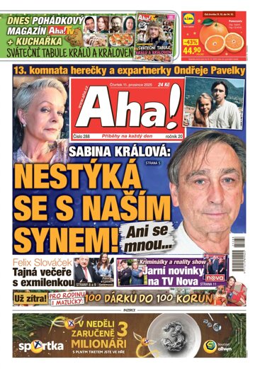 Obálka e-magazínu AHA! 11.12.2025