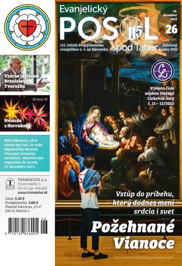 Obálka e-magazínu Evanjelický posol spod Tatier 26/2025