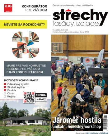 Obálka e-magazínu Střechy, Fasády, Izolace 2/2026