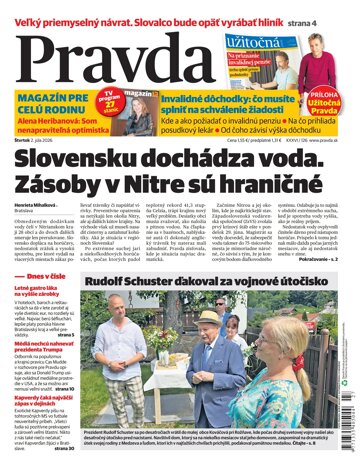 Obálka e-magazínu Pravda 2. 7. 2026