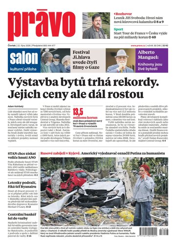 Obálka e-magazínu Deník Právo 22.10.2026
