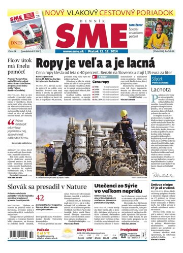 Obálka e-magazínu SME 12.12.2014