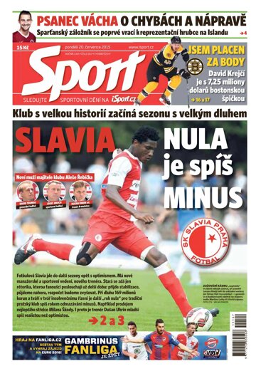 Obálka e-magazínu Sport 20.7.2015