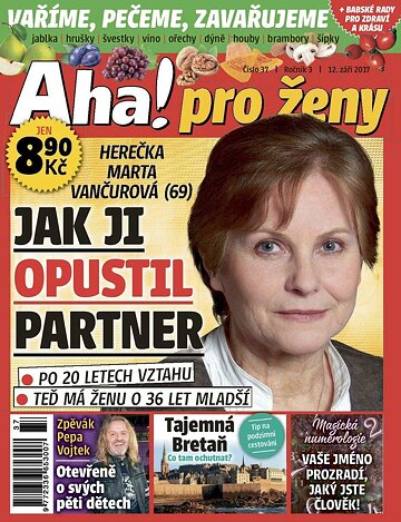 Obálka e-magazínu AHA! pro ženy 12.9.2017