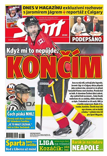 Obálka e-magazínu Sport 16.11.2017