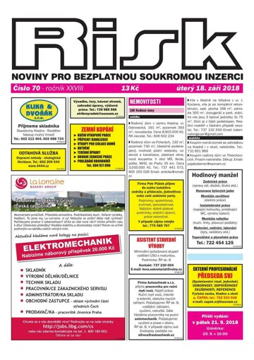 Obálka e-magazínu Risk 70/2018