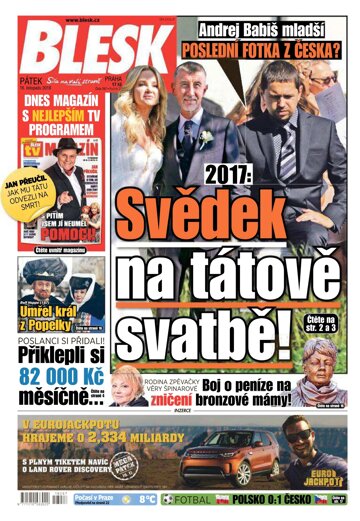 Obálka e-magazínu Blesk 16.11.2018