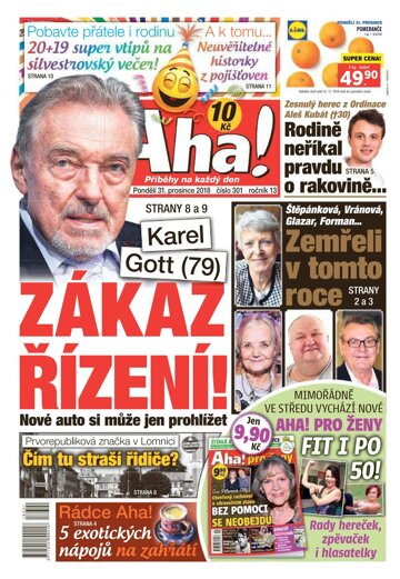 Obálka e-magazínu AHA! 31.12.2018