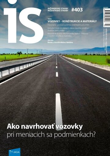 Obálka e-magazínu Inžinierske stavby 3/2019