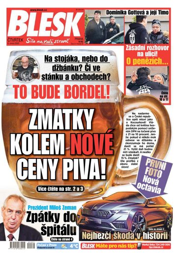 Obálka e-magazínu Blesk 6.2.2020