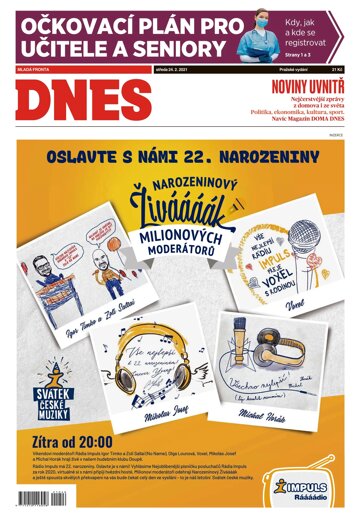 Obálka e-magazínu MF Dnes 24.2.2021