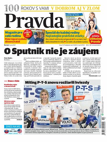 Obálka e-magazínu Pravda 3. 6. 2021