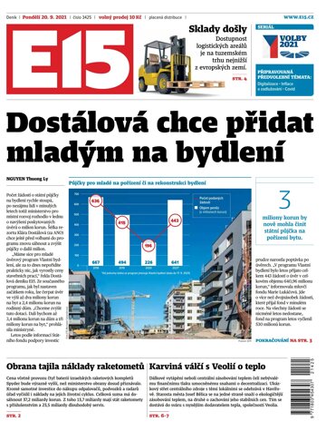 Obálka e-magazínu E15 20.9.2021