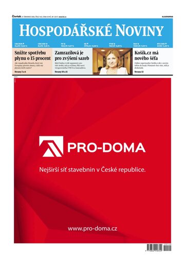 Obálka e-magazínu Hospodářské noviny 140 - 21.7.2022