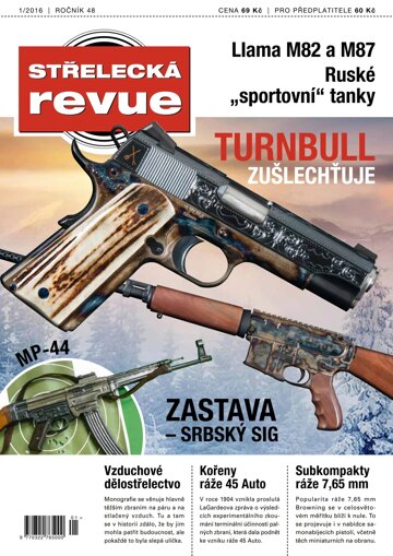 Obálka e-magazínu Střelecká revue 1/2016