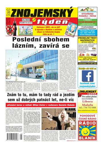 Obálka e-magazínu Znojemský týden 25/2023