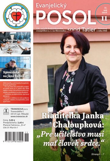 Obálka e-magazínu Evanjelický posol spod Tatier 11/2024