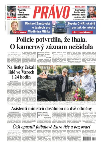 Obálka e-magazínu Deník Právo 28.6.2024