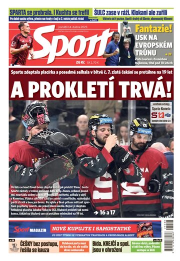 Obálka e-magazínu Sport 14.4.2025