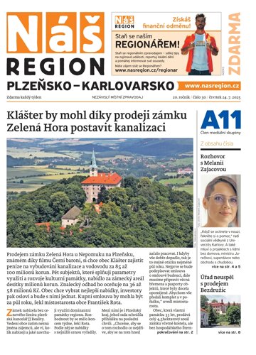 Obálka e-magazínu Náš Region - Karlovarsko 30/2025