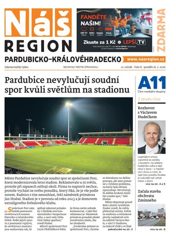 Obálka e-magazínu Náš Region - Pardubicko/Královéhradecko 8/2026