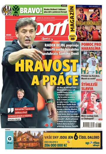 Obálka e-magazínu Sport 31.7.2026