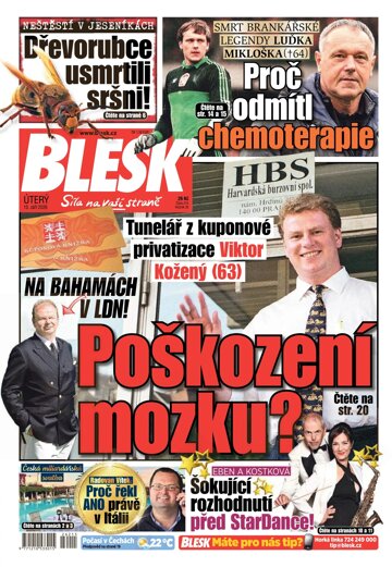 Obálka e-magazínu Blesk 15.9.2026