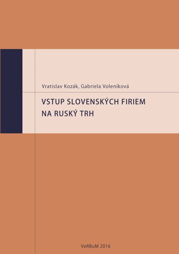 Obálka knihy Vstup slovenských firiem na ruský trh
