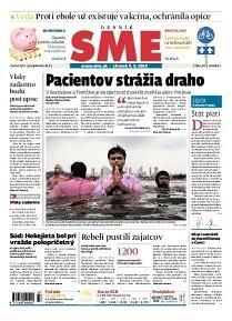 Obálka e-magazínu SME 9.9.2014