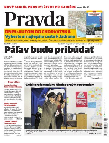 Obálka e-magazínu Pravda 6.7.2015