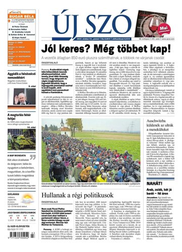Obálka e-magazínu Új Szó 23.10.2015