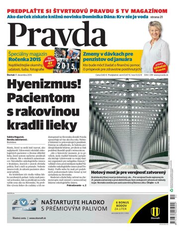 Obálka e-magazínu Pravda 17. 12. 2015