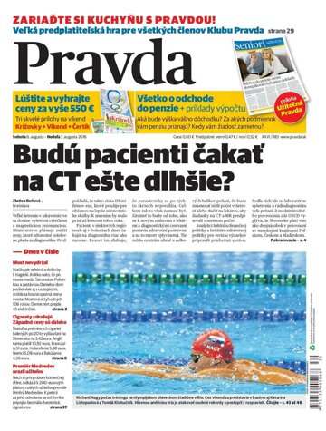 Obálka e-magazínu Pravda 6. 8. 2016