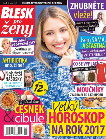 Obálka e-magazínu Blesk pro ženy 2.1.2017