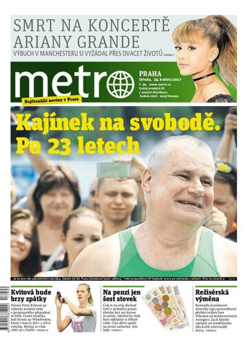 Obálka e-magazínu deník METRO 24.5.2017