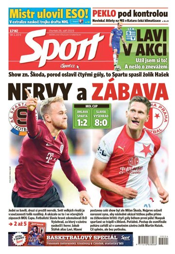 Obálka e-magazínu Sport 26.9.2019