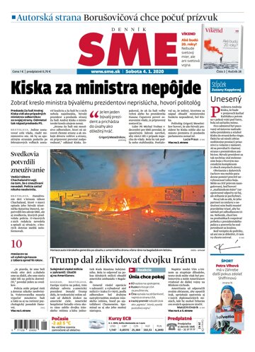 Obálka e-magazínu SME 4.1.2020