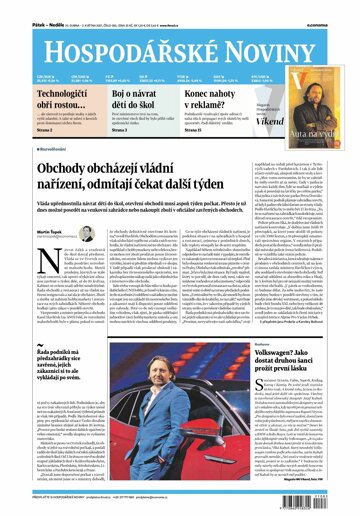 Obálka e-magazínu Hospodářské noviny 083 - 30.4.2021