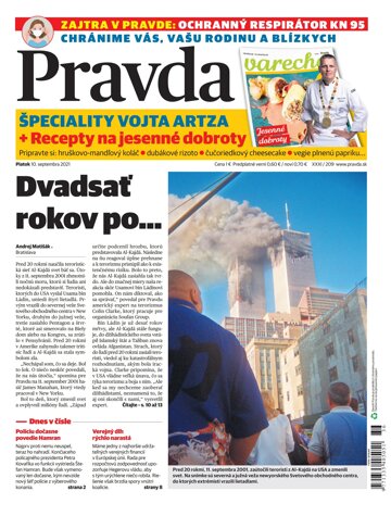 Obálka e-magazínu Pravda 10. 9. 2021