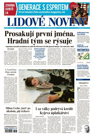 Obálka e-magazínu Lidové noviny 1.2.2023