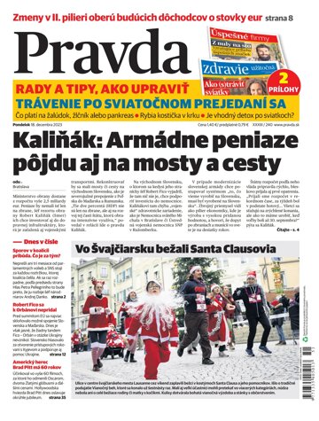 Obálka e-magazínu Pravda 18. 12. 2023