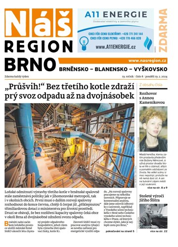 Obálka e-magazínu Náš Region - Brno 8/2024