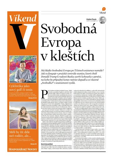 Obálka e-magazínu Hospodářské noviny - příloha Víkend 062 - 28.3.2025 Víkend