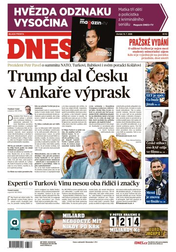 Obálka e-magazínu MF Dnes 16.7.2026